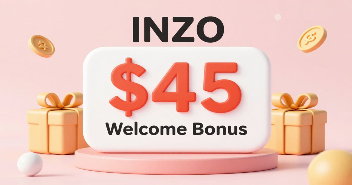 INZO offers a $45 Forex Free No Deposit Bonus