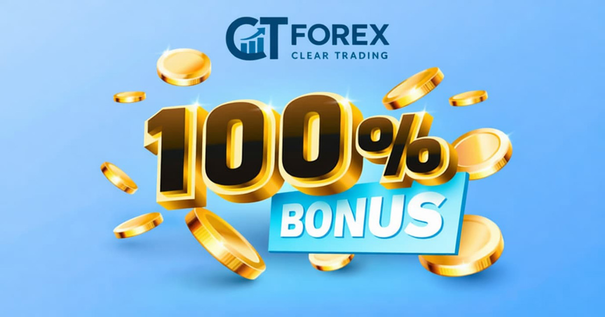 CTForex gives a 100% Deposit Bonus on eligible deposits