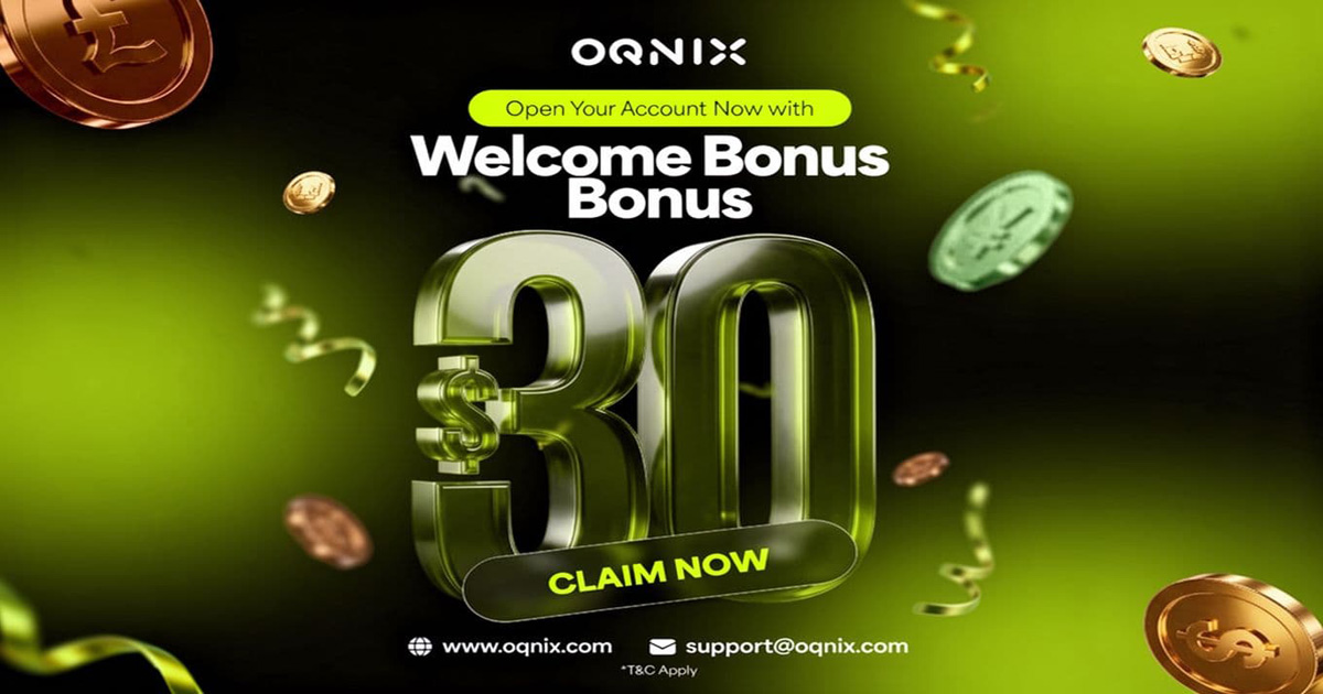 Get Started with OQNIX $30 Welcome Forex No Deposit Bonus