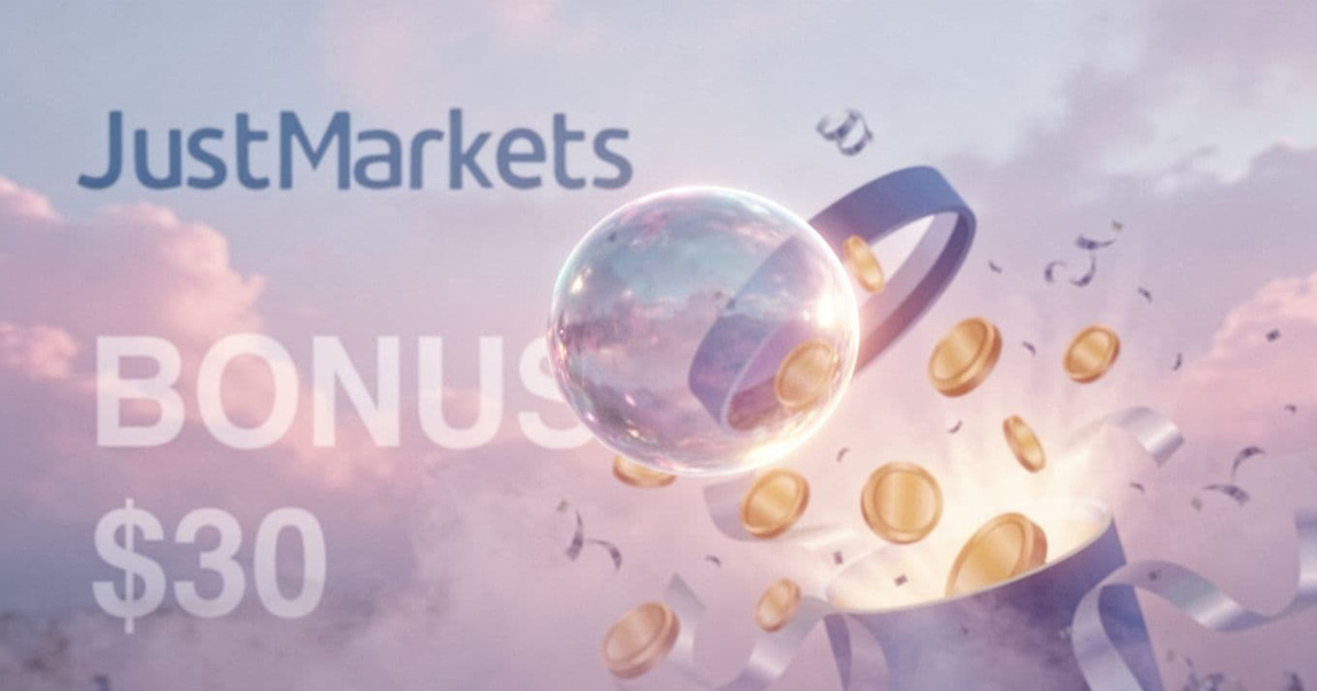 The JustMarkets $30 Free Welcome No Deposit Bonus