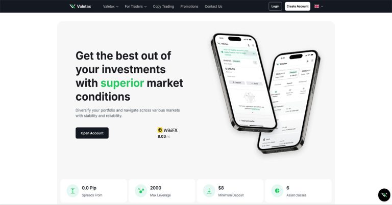 Valetax Forex Broker Review to compare the broker pros and cons