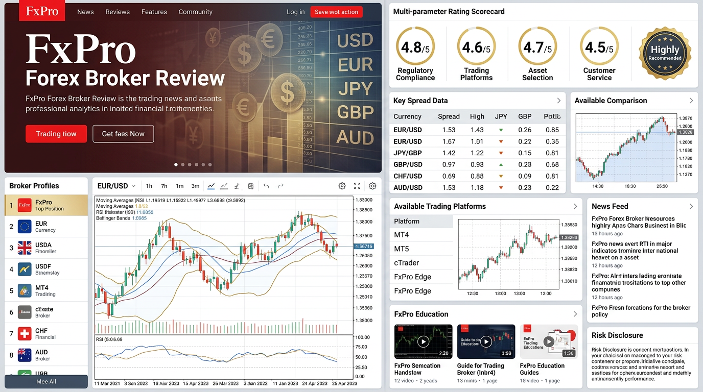 FxPro Forex Broker Review for a clear look at trading costs
