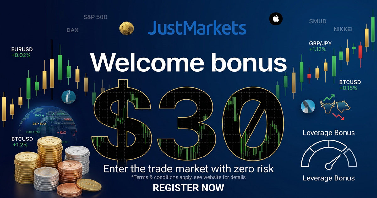 JustMarkets $30 Welcome Bonus How to Claim and Use It