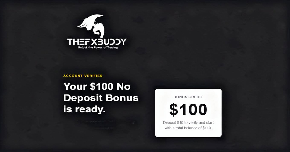 TheFXBuddy has promoted a $100 Free No Deposit Bonus