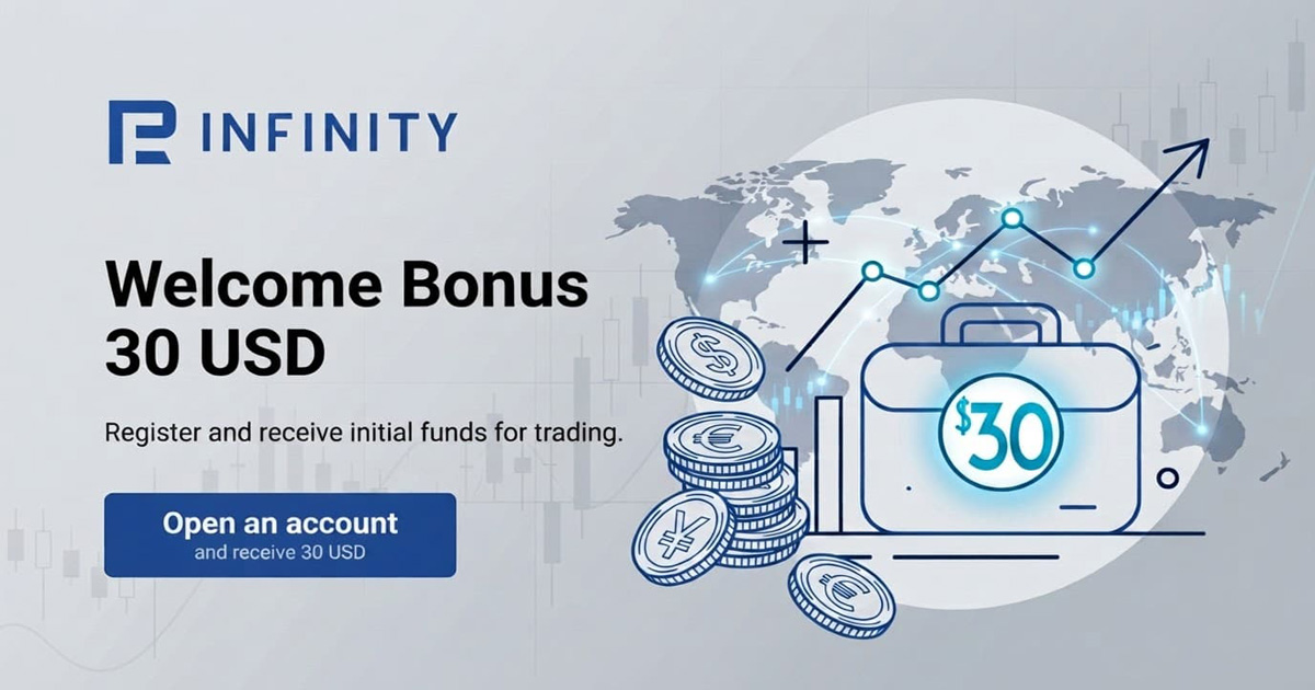 RInfinity $30 Forex No Deposit Bonus Register and Trading