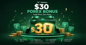 Valtex $30 Forex Free Credit Bonus allows new users