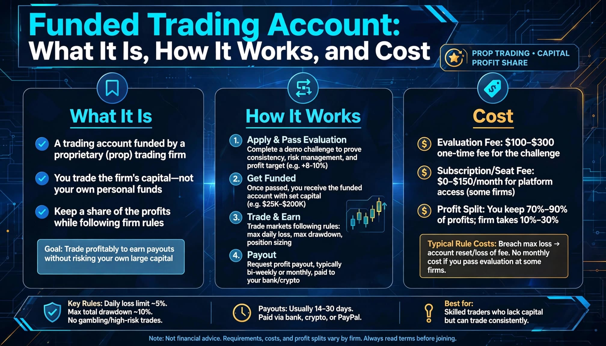 Funded Trading Account What It Is, How It Works, and Cost